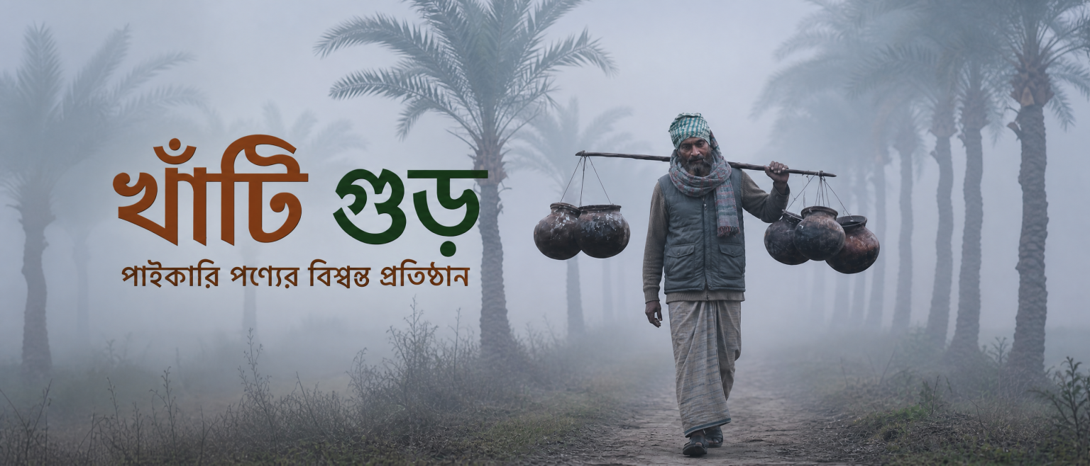 কুয়াশার ভোরে খেজুরের রস সংগ্রহ